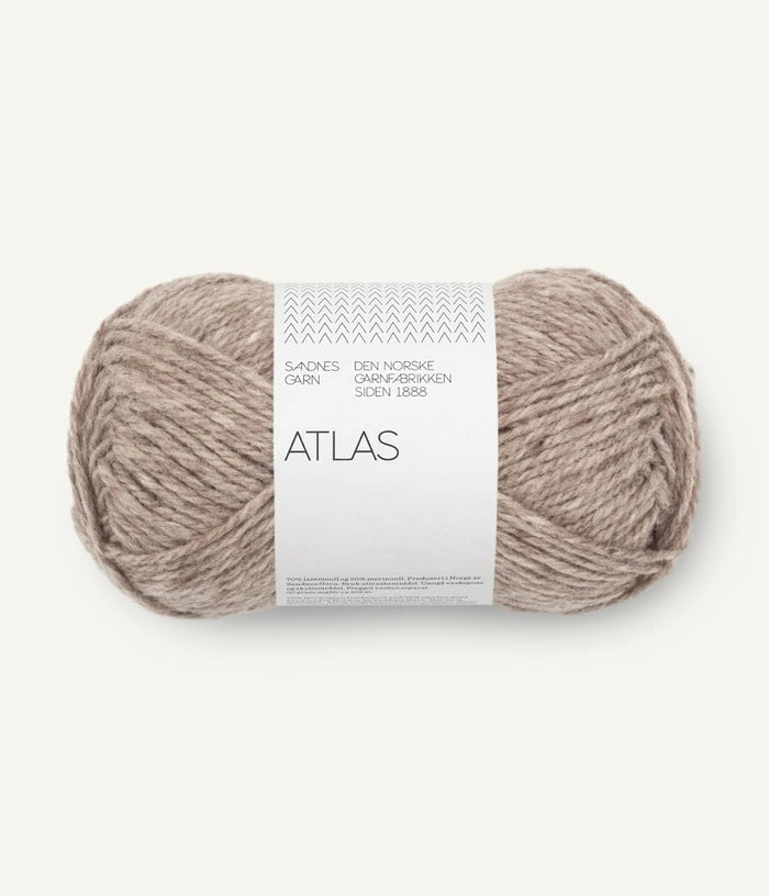 Strickgarn von Sandnes Garn Atlas in 2650 grabeige melert