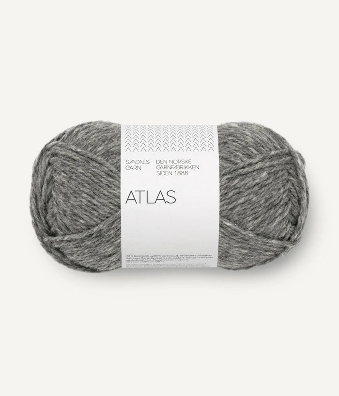 Strickgarn von Sandnes Garn Atlas in 1055 mork gramelert