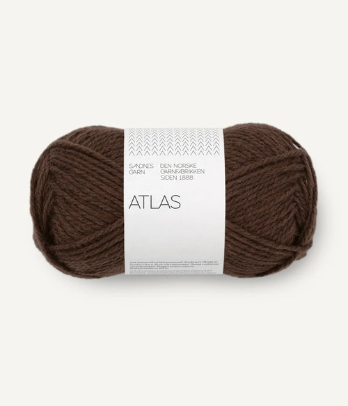 Strickgarn von Sandnes Garn Atlas in 3591 mork brunmelert