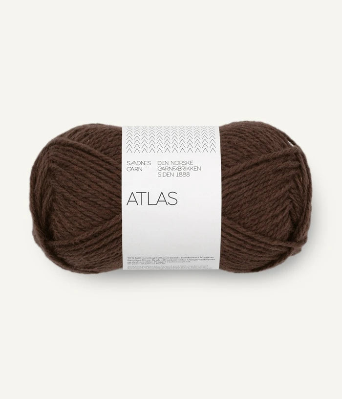 Strickgarn von Sandnes Garn Atlas in 3591 mork brunmelert