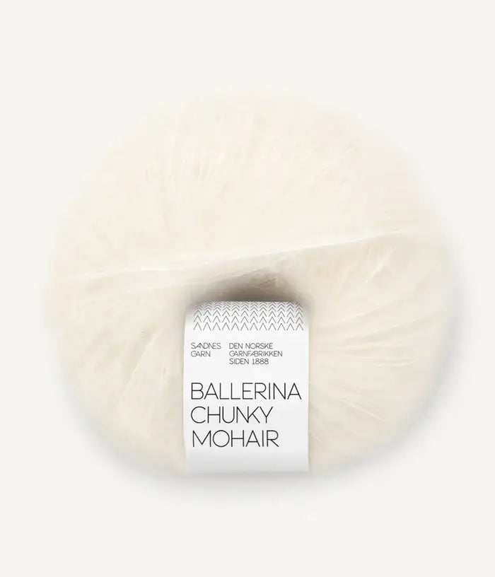 Ballerina Chunky Mohair - Sandnes Garn - Farbe 1001