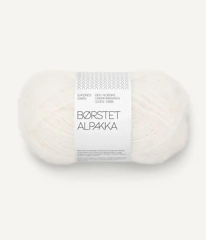 Børstet Alpakka - Sandnes Garn - Farbe 1001